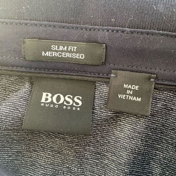 Hugo Boss Polo Golf Short Dark Blue Slim Fit L - Picture 8 of 12